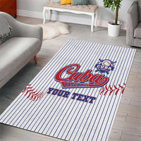 Custom Cuba Baseball Area Rug Sporty Style - Wonder Print Shop