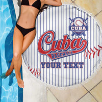 Custom Cuba Baseball Beach Blanket Sporty Style - Wonder Print Shop