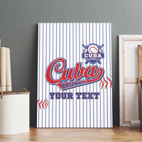 Custom Cuba Baseball Canvas Wall Art Sporty Style - Wonder Print Shop