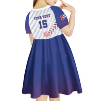 Custom Cuba Baseball Kid Short Sleeve Dress Sporty Style - Wonder Print Shop