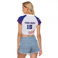 Custom Cuba Baseball Raglan Cropped T Shirt Sporty Style - Wonder Print Shop