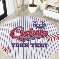 Custom Cuba Baseball Round Carpet Sporty Style