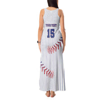 Custom Cuba Baseball Tank Maxi Dress Sporty Style - Wonder Print Shop