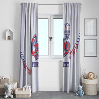 Custom Cuba Baseball Window Curtain Sporty Style - Wonder Print Shop