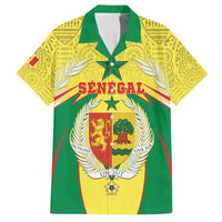 Personalised Senegal Family Matching Long Sleeve Bodycon Dress and Hawaiian Shirt Coat Of Arms Mix African Pattern - Wonder Print Shop