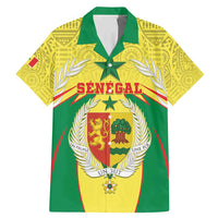 Personalised Senegal Family Matching Mermaid Dress and Hawaiian Shirt Coat Of Arms Mix African Pattern - Wonder Print Shop