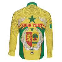 Personalised Senegal Family Matching Puletasi and Hawaiian Shirt Coat Of Arms Mix African Pattern - Wonder Print Shop