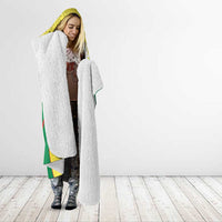 Personalised Senegal Hooded Blanket Coat Of Arms Mix African Pattern