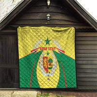 Personalised Senegal Quilt Coat Of Arms Mix African Pattern - Wonder Print Shop