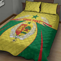 Personalised Senegal Quilt Bed Set Coat Of Arms Mix African Pattern - Wonder Print Shop