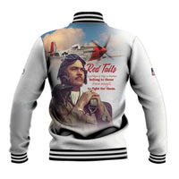 Tuskegee Airmen Red Tails Baseball Jacket Brave Enough to Fight - Wonder Print Shop