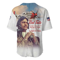 Tuskegee Airmen Red Tails Baseball Jersey Brave Enough to Fight - Wonder Print Shop