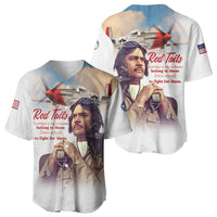 Tuskegee Airmen Red Tails Baseball Jersey Brave Enough to Fight - Wonder Print Shop