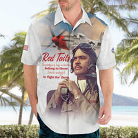 Tuskegee Airmen Red Tails Hawaiian Shirt Brave Enough to Fight - Wonder Print Shop