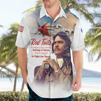 Tuskegee Airmen Red Tails Hawaiian Shirt Brave Enough to Fight - Wonder Print Shop