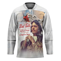 Tuskegee Airmen Red Tails Hockey Jersey Brave Enough to Fight - Wonder Print Shop