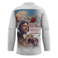 Tuskegee Airmen Red Tails Hockey Jersey Brave Enough to Fight - Wonder Print Shop