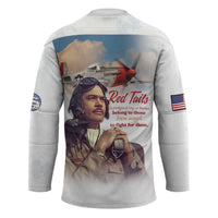 Tuskegee Airmen Red Tails Hockey Jersey Brave Enough to Fight - Wonder Print Shop