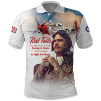 Tuskegee Airmen Red Tails Polo Shirt Brave Enough to Fight - Wonder Print Shop