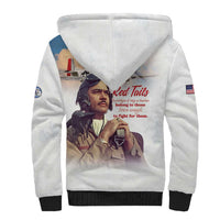 Tuskegee Airmen Red Tails Sherpa Hoodie Brave Enough to Fight - Wonder Print Shop