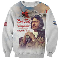 Tuskegee Airmen Red Tails Sweatshirt Brave Enough to Fight - Wonder Print Shop
