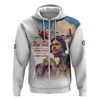 Tuskegee Airmen Red Tails Zip Hoodie Brave Enough to Fight - Wonder Print Shop