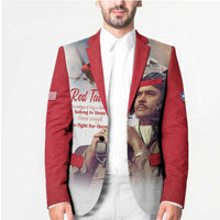 Tuskegee Airmen Red Tails Blazer Red - Brave Enough to Fight - Wonder Print Shop