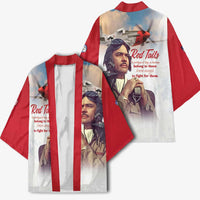 Tuskegee Airmen Red Tails Kimono Red - Brave Enough to Fight - Wonder Print Shop