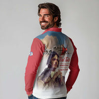 Tuskegee Airmen Red Tails Long Sleeve Polo Shirt Red - Brave Enough to Fight - Wonder Print Shop