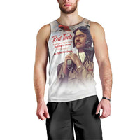 Tuskegee Airmen Red Tails Men Tank Top Red - Brave Enough to Fight - Wonder Print Shop