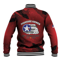 85 Years of Tuskegee Airmen Baseball Jacket 332nd Fighter Group Red Tails - Wonder Print Shop