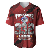 85 Years of Tuskegee Airmen Baseball Jersey 332nd Fighter Group Red Tails - Wonder Print Shop