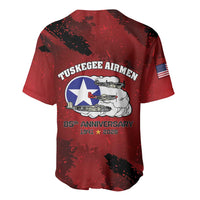 85 Years of Tuskegee Airmen Baseball Jersey 332nd Fighter Group Red Tails - Wonder Print Shop