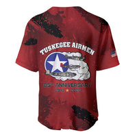85 Years of Tuskegee Airmen Baseball Jersey 332nd Fighter Group Red Tails - Wonder Print Shop