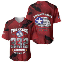 85 Years of Tuskegee Airmen Baseball Jersey 332nd Fighter Group Red Tails - Wonder Print Shop