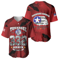 85 Years of Tuskegee Airmen Baseball Jersey 332nd Fighter Group Red Tails - Wonder Print Shop
