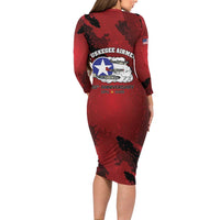85 Years of Tuskegee Airmen Family Matching Long Sleeve Bodycon Dress and Hawaiian Shirt 332nd Fighter Group Red Tails - Wonder Print Shop
