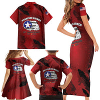 85 Years of Tuskegee Airmen Family Matching Short Sleeve Bodycon Dress and Hawaiian Shirt 332nd Fighter Group Red Tails - Wonder Print Shop