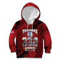 85 Years of Tuskegee Airmen Kid Hoodie 332nd Fighter Group Red Tails - Wonder Print Shop