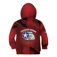 85 Years of Tuskegee Airmen Kid Hoodie 332nd Fighter Group Red Tails - Wonder Print Shop