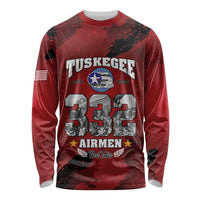 85 Years of Tuskegee Airmen Long Sleeve Shirt 332nd Fighter Group Red Tails - Wonder Print Shop