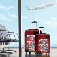 85 Years of Tuskegee Airmen Luggage Cover 332nd Fighter Group Red Tails - Wonder Print Shop