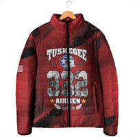 85 Years of Tuskegee Airmen Padded Jacket 332nd Fighter Group Red Tails - Wonder Print Shop