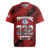 85 Years of Tuskegee Airmen Rugby Jersey 332nd Fighter Group Red Tails - Wonder Print Shop