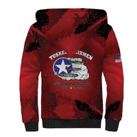 85 Years of Tuskegee Airmen Sherpa Hoodie 332nd Fighter Group Red Tails - Wonder Print Shop