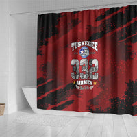 85 Years of Tuskegee Airmen Shower Curtain 332nd Fighter Group Red Tails - Wonder Print Shop