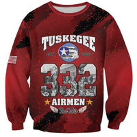 85 Years of Tuskegee Airmen Sweatshirt 332nd Fighter Group Red Tails - Wonder Print Shop