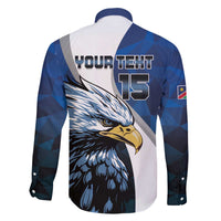 Custom Namibia Cricket Family Matching Off The Shoulder Long Sleeve Dress and Hawaiian Shirt Go Champions