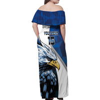 Custom Namibia Cricket Family Matching Off Shoulder Maxi Dress and Hawaiian Shirt Go Champions