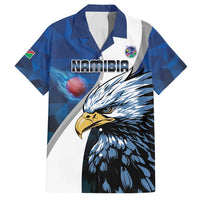 Custom Namibia Cricket Family Matching Off Shoulder Short Dress and Hawaiian Shirt Go Champions
